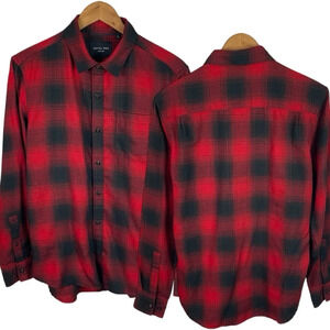 BF1419 Mens Level Ten Luxury Soft Buffalo Plaid Outdoor Button Down Shirt S